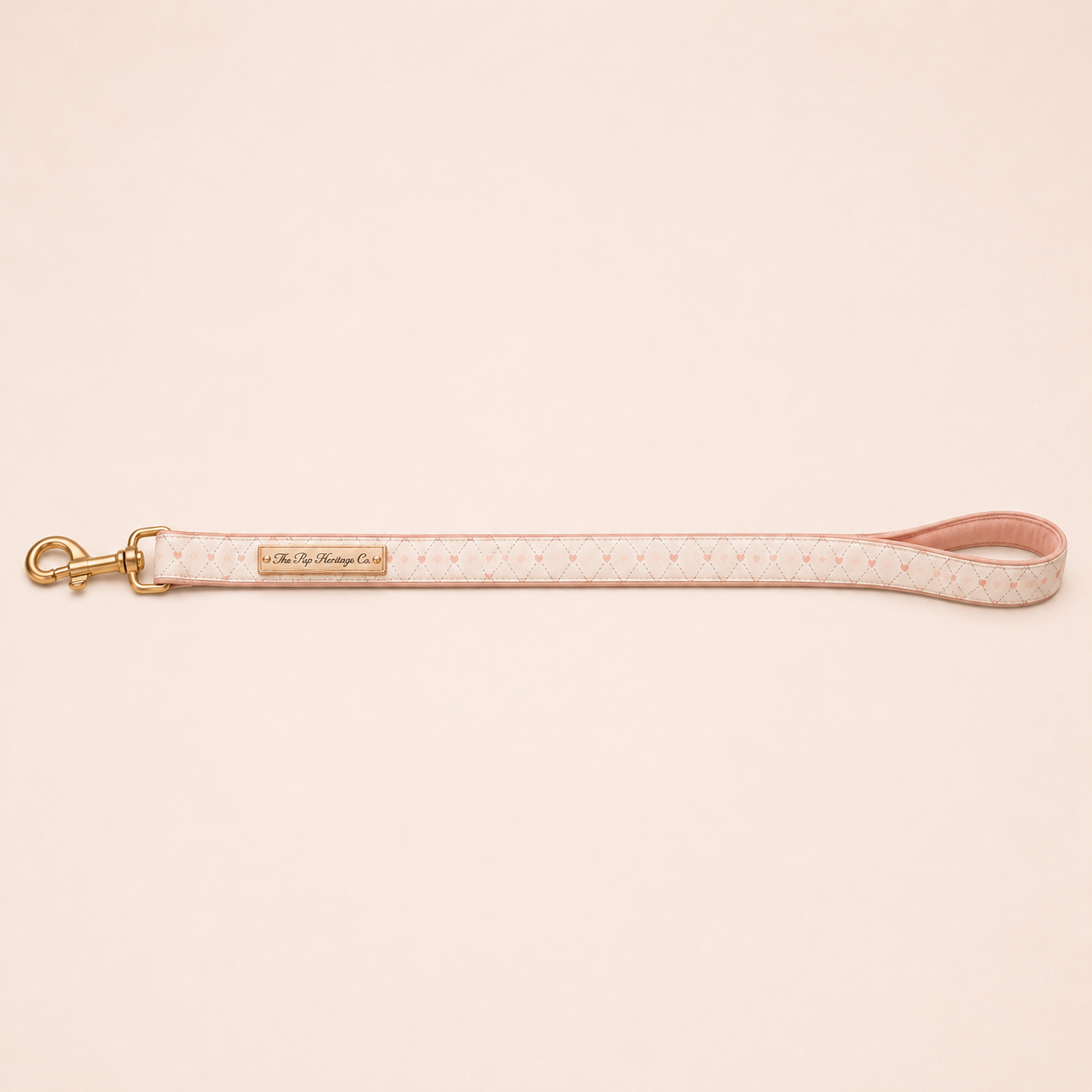 Paris Dog Leash - Blush Gingham