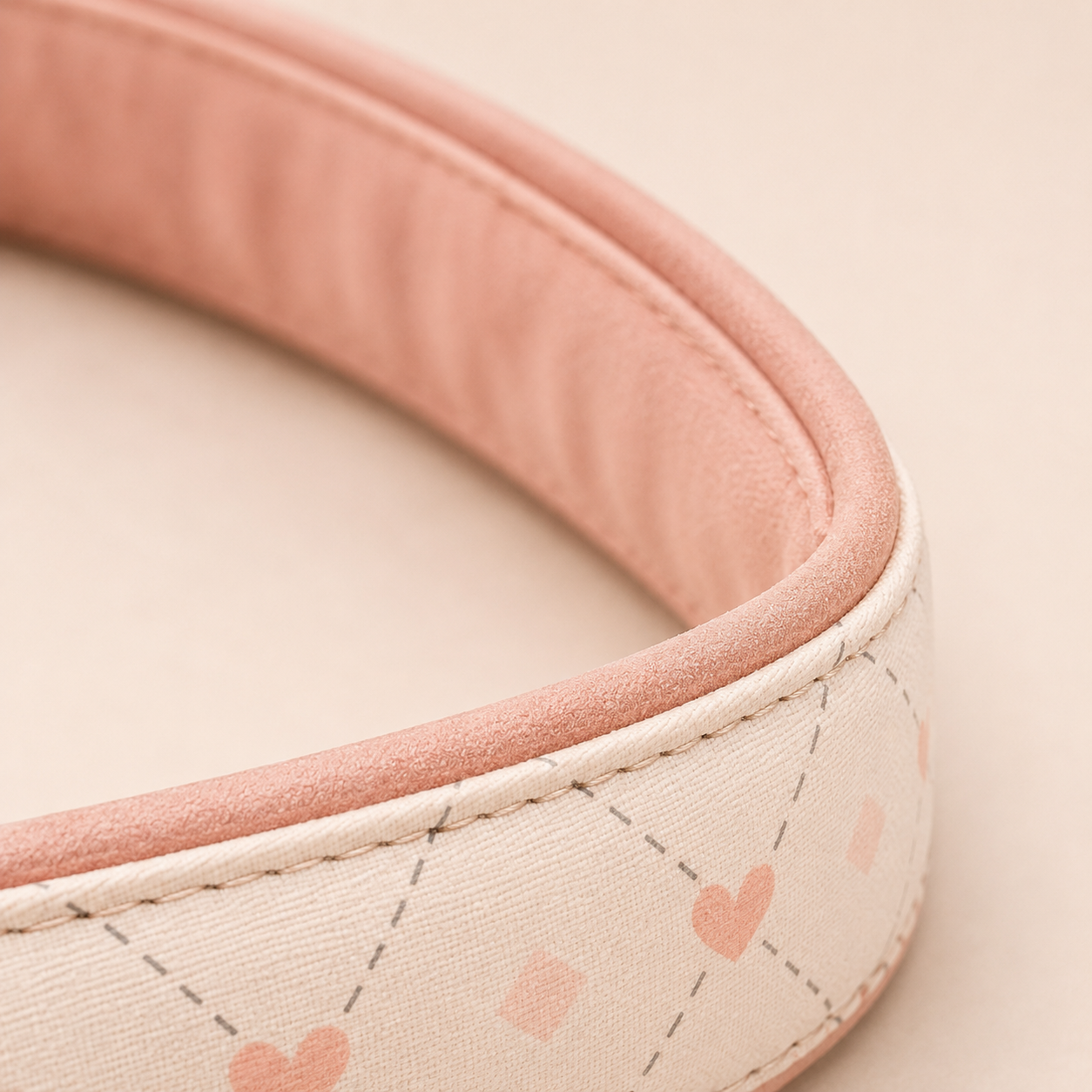Paris Dog Leash - Blush Gingham