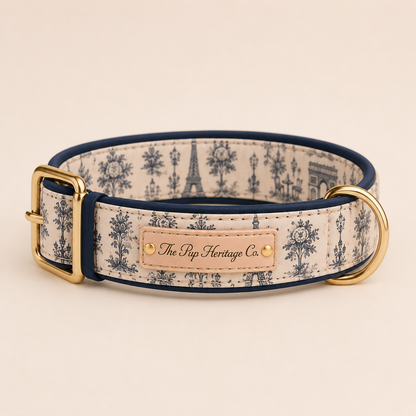 Paris Dog Collar - Paris Toile
