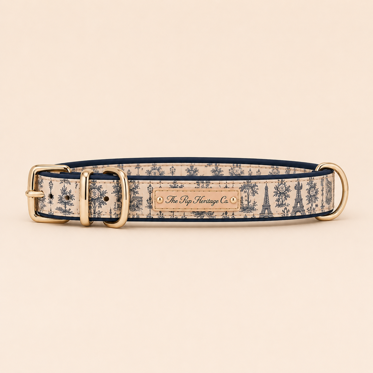 Paris Dog Collar - Paris Toile