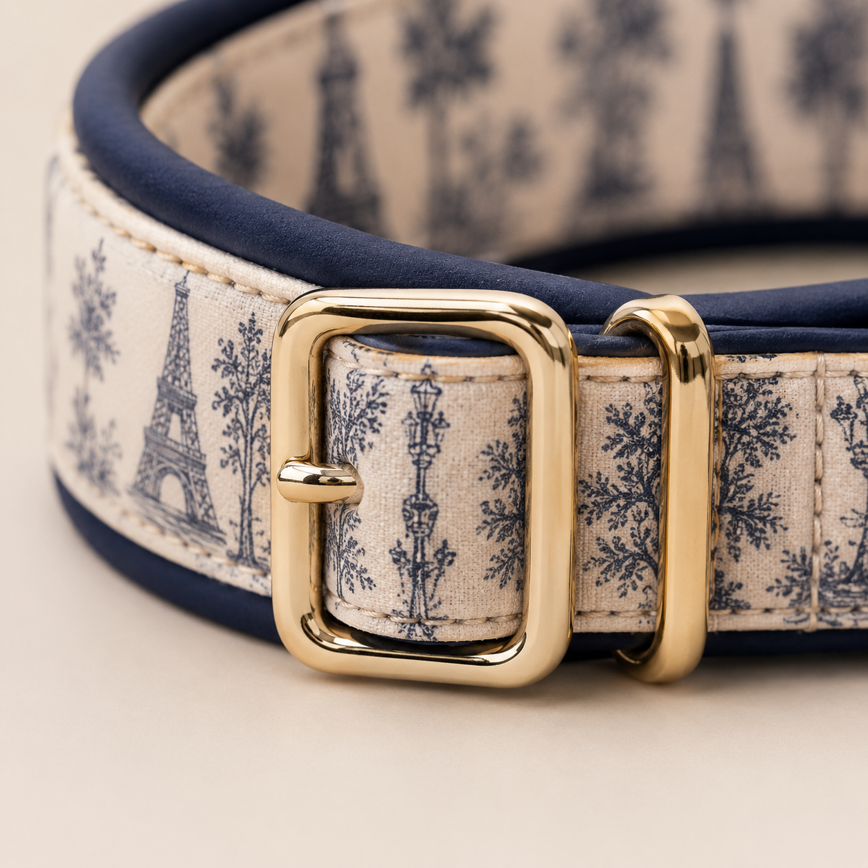 Paris Dog Collar - Paris Toile