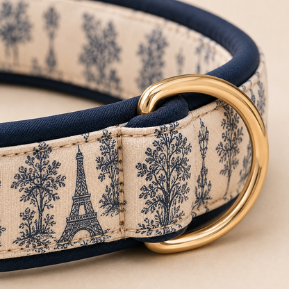 Paris Dog Collar - Paris Toile
