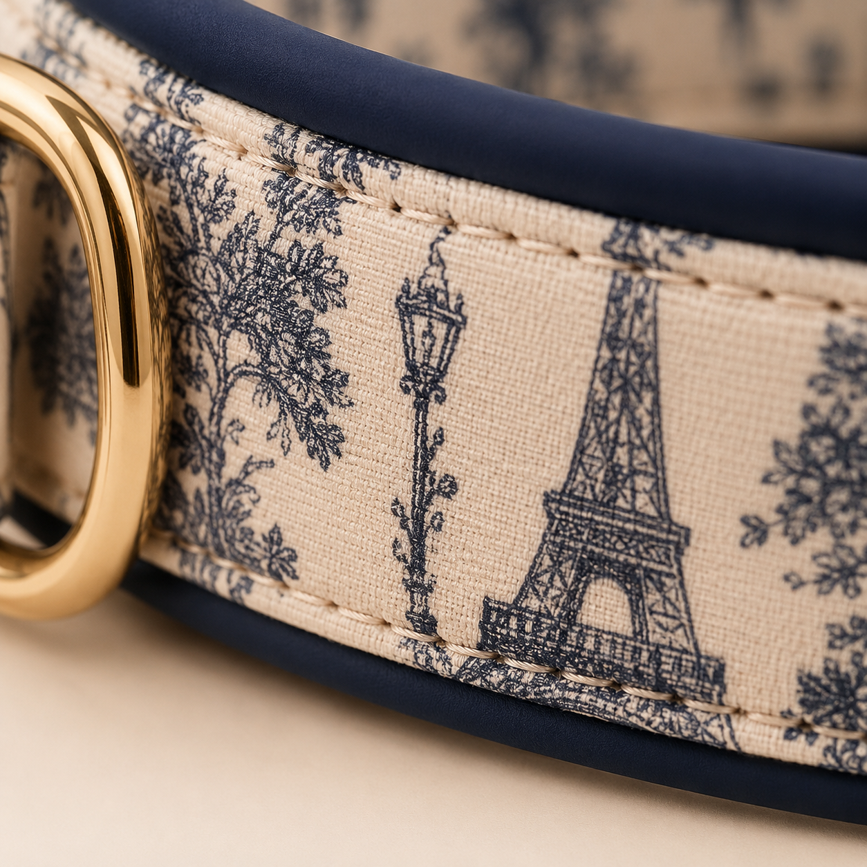 Paris Dog Collar - Paris Toile