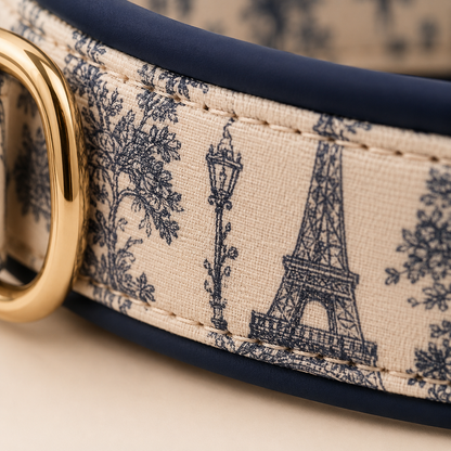 Paris Dog Collar - Paris Toile