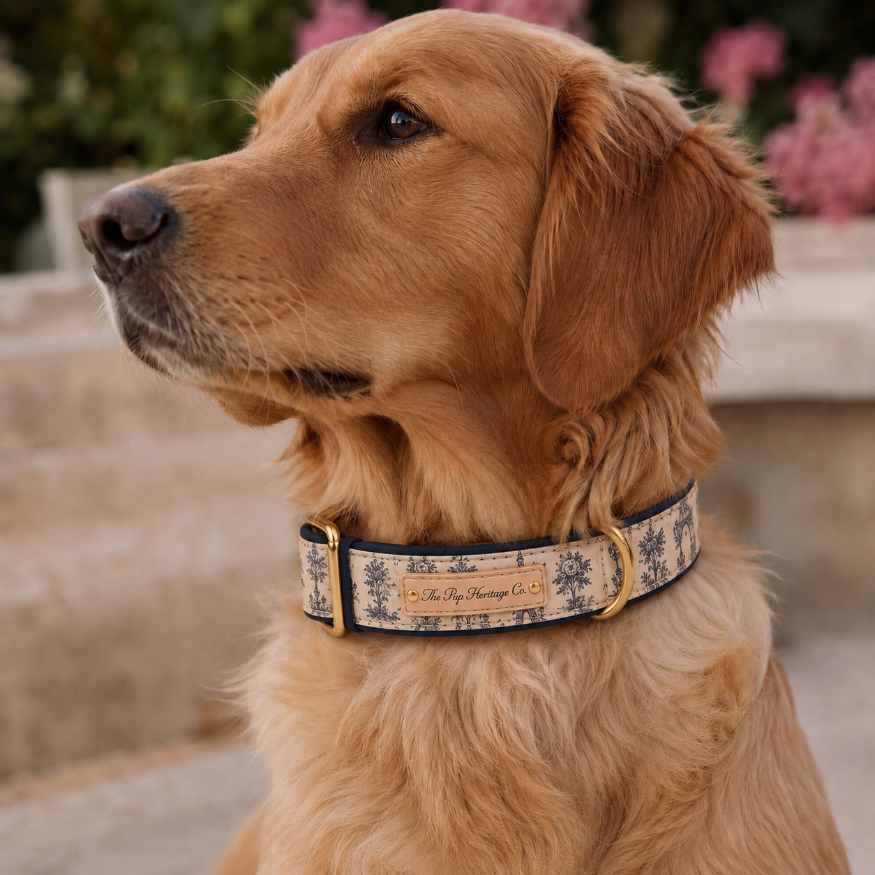 Paris Dog Collar - Paris Toile