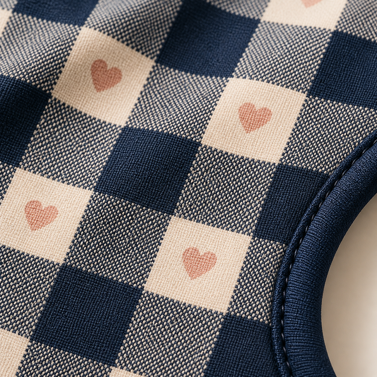 Paris Dog Harness - Gingham Hearts
