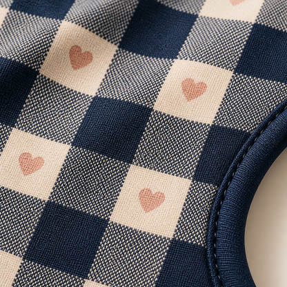 Paris Dog Harness - Gingham Hearts